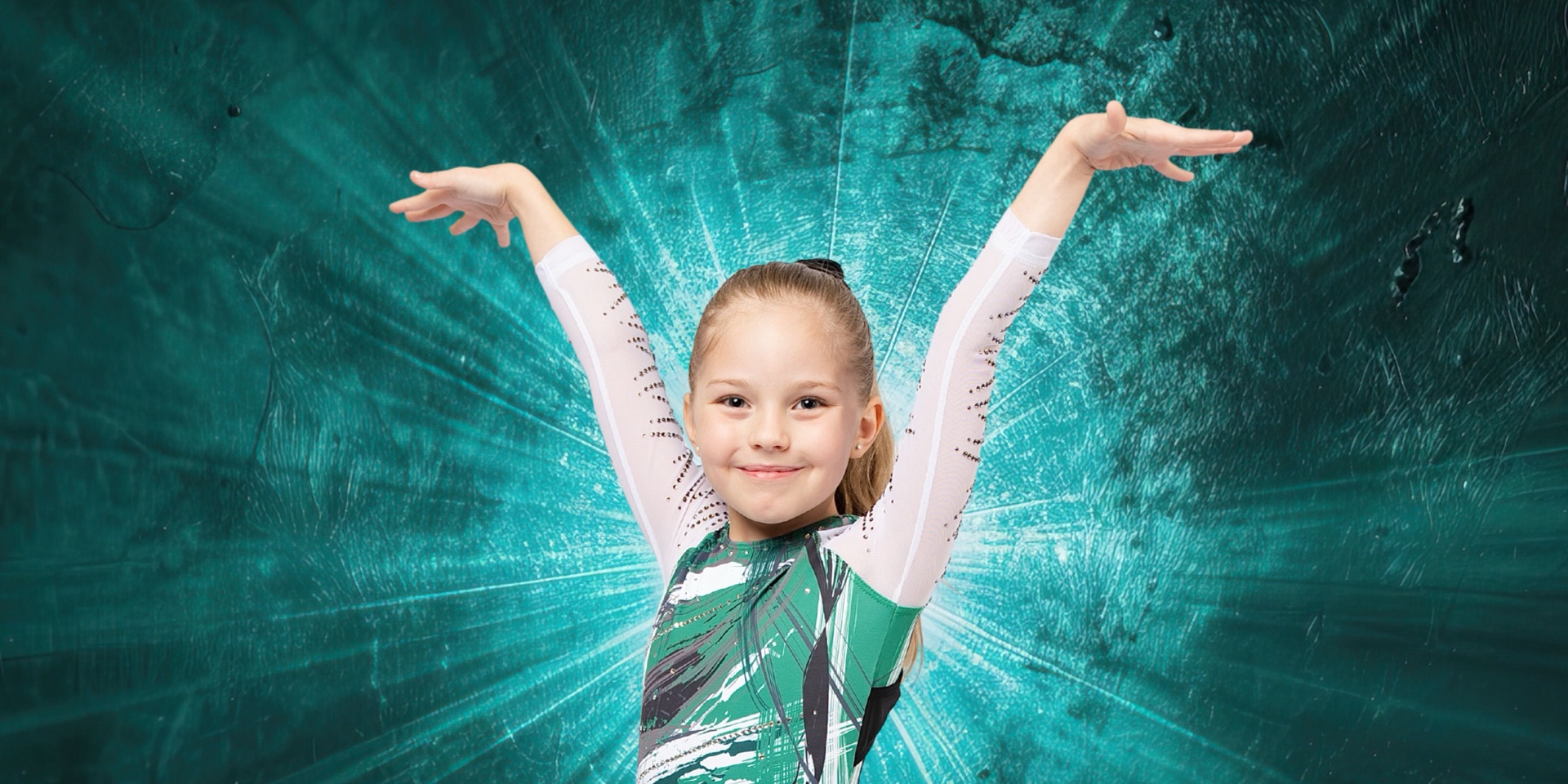Gymnastics athletes during picture day